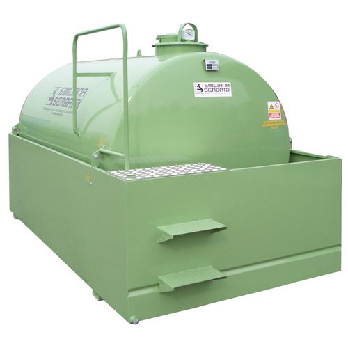 Serbatoio di stoccaggio - SE HD-Tank - Emiliana Serbatoi - per olio esausto / in acciaio al carbonio / cilindrico