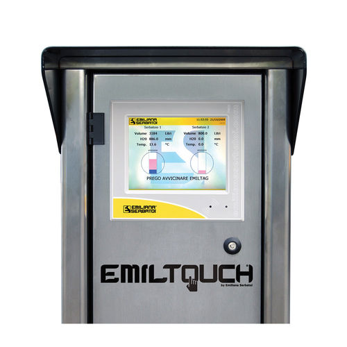 Sistema di monitoraggio del consumo di carburante - Emiltouch® - Emiliana Serbatoi - per cisterna / automatico / GPRS