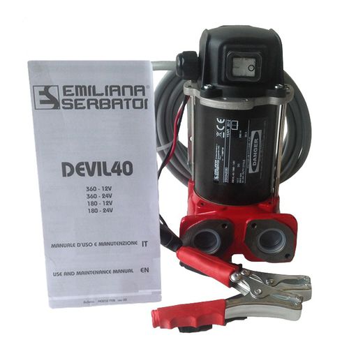 Pompa a palette - DEVIL 40 - Emiliana Serbatoi - per carburante / a motore DC / autoadescante