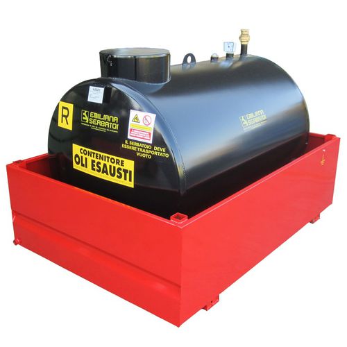 Recipiente per olio esausto - SE Eco-Tank - Emiliana Serbatoi - in acciaio al carbonio / cilindrico / di stoccaggio