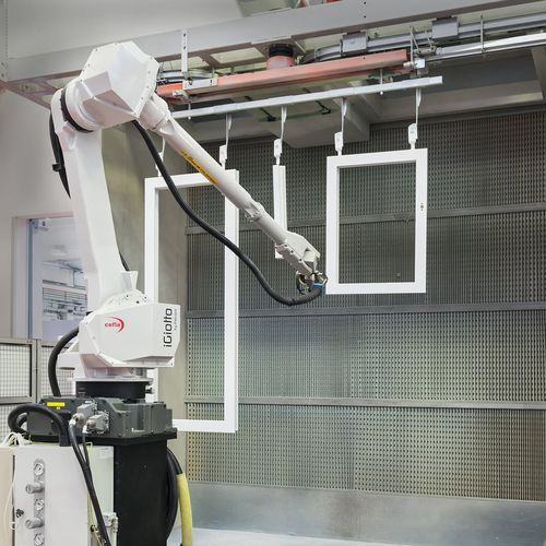Cella robotizzata di polverizzazione - iGiotto - Cefla Finishing