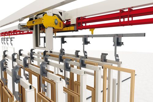 Trasportatore a catena - Cefla Finishing - monorotaia / aereo / di carico