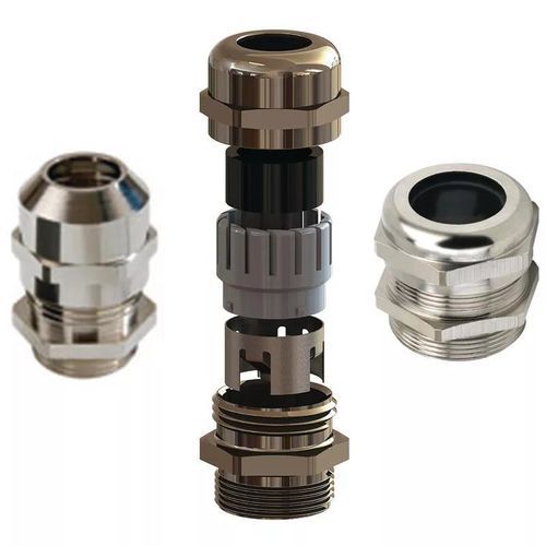 Pressacavo in ottone nichelato - SR1717 - Essentra Components - in acciaio inossidabile / IP68 / con schermatura EMC