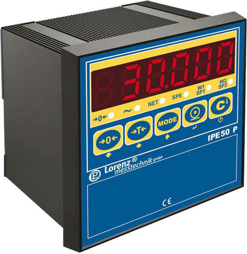 Indicatore di peso digitale - IPE50 Panel - Lorenz Messtechnik - con display LED / ad incastro / Profibus