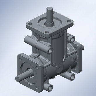Rinvio angolare a coppia conica - Walther Flender - 90° / in acciaio inossidabile