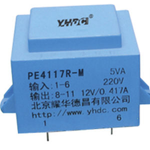 Trasformatore di alimentazione elettrica - PE4117R-M - YHDC Dechang Electric - incapsulato / monofase / su PCB