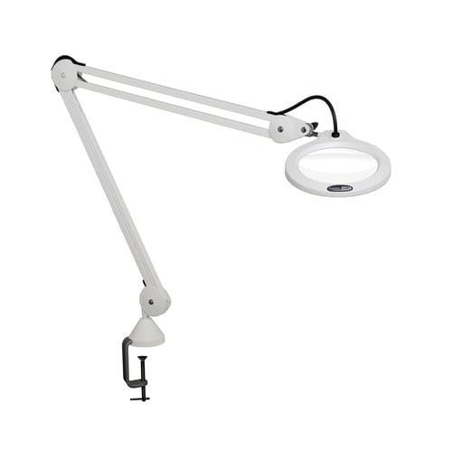 Lente di ingrandimento da lavoro - 9-101 - bernstein - con lampada a LED / di controllo qualità / su braccio articolato