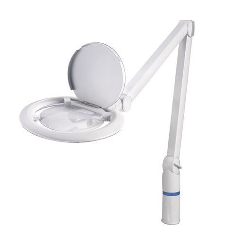 Lente di ingrandimento da lavoro - 9-104 - bernstein - con lampada a LED / su braccio articolato / da banco