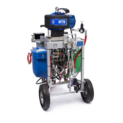 Unità di spruzzatura mobile - XP50 - GRACO - di vernice bicomponente / poliuretano / pneumatica
