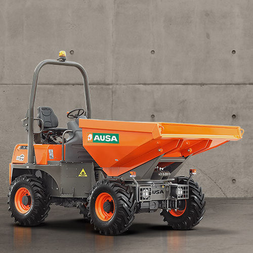 Dumper gommato - D350AHG - AUSA - diesel / con benna orientabile / a telai articolati