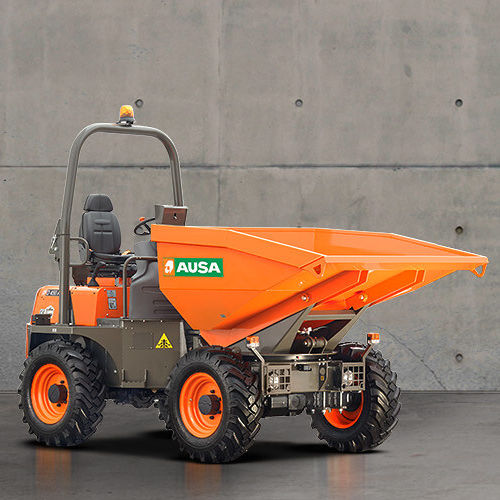 Dumper gommato - D450AHG - AUSA - diesel / con benna orientabile / a telai articolati