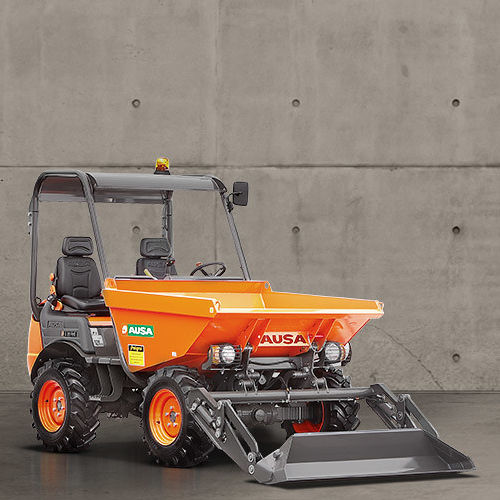 Dumper gommato - D201RHS - AUSA - diesel / a scarico frontale / autocaricante