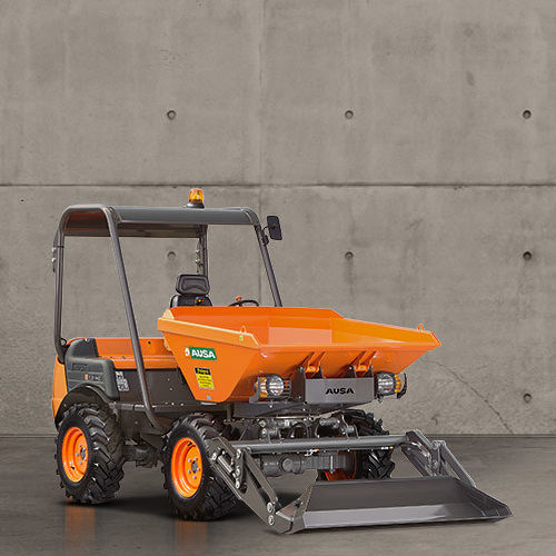 Dumper gommato - D201RHGS - AUSA - diesel / con benna orientabile / autocaricante