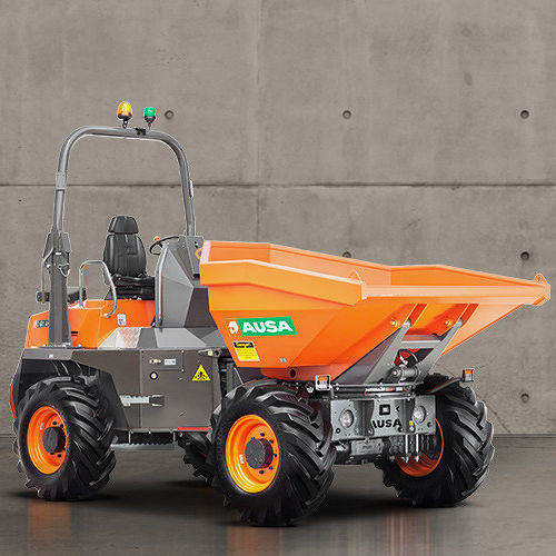 Dumper gommato - D601AHG - AUSA - diesel / con benna orientabile / a telai articolati