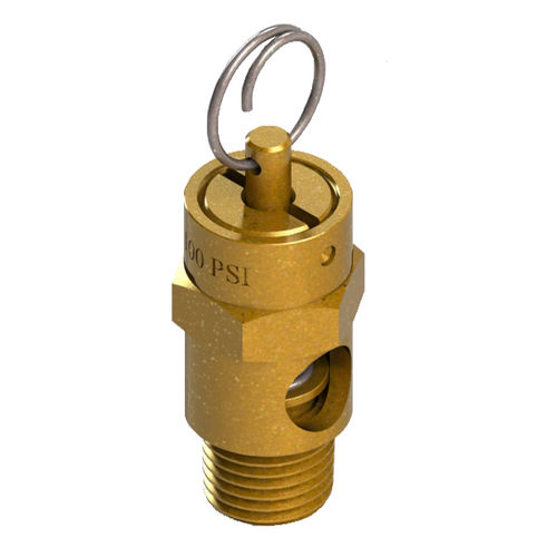 Valvola di sicurezza in ottone - U200C series - Valve Check, Inc - filettata / in acciaio inossidabile