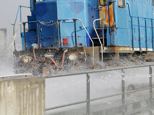 Sistema di lavaggio per veicolo ferroviario - FRUTIGER Company AG - ad acqua