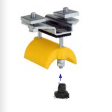 Carrello portacavi in plastica - ZKP-76xD50T - UNILIFT - in acciaio galvanizzato / in acciaio inossidabile / piatto
