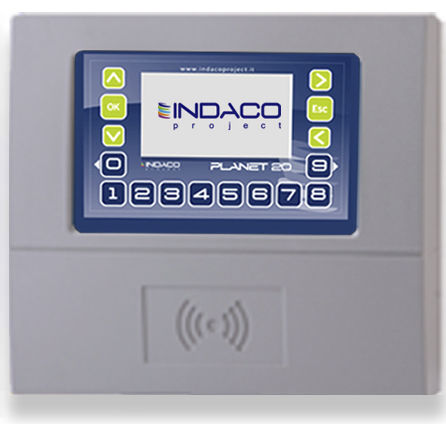 Sistema di controllo accessi a lettore di prossimita - Planet 20 - Indaco Project s.r.l. - RFID / biometrico / con impronta digitale