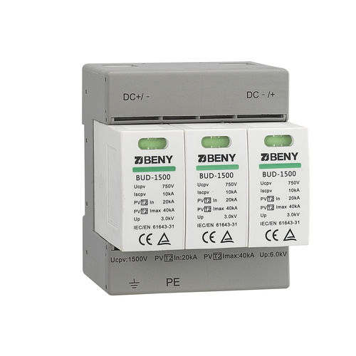 Scaricatore di sovratensione DC - BUD-1500 - Zhejiang Benyi Electrical Co.,ltd. - di tipo 2 / per impianto elettronico / per impianto fotovoltaico