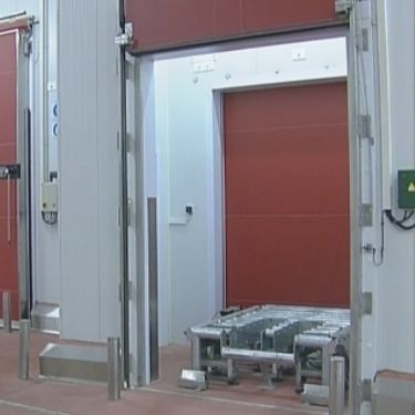 Porta scorrevole verticale - VM4P - Tane Hermetic - in acciaio inossidabile / in PVC / industriale