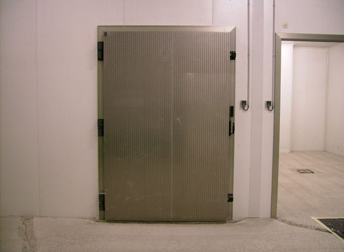 Porta per cella frigorifera - SOB  - Tane Hermetic - con cerniera / in acciaio inossidabile / in PVC