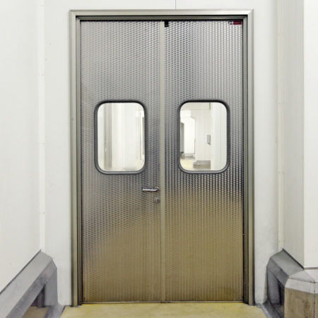 Porta battente - Tane Hermetic - con cerniera / in acciaio inossidabile / industriale
