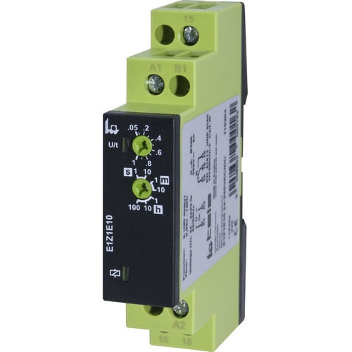 Temporizzatore elettronico - E1Z1E10 24-240V AC/DC - TELE Haase Steuergeraete GmbH - con attrazione ritardata / su guida DIN / per OEM