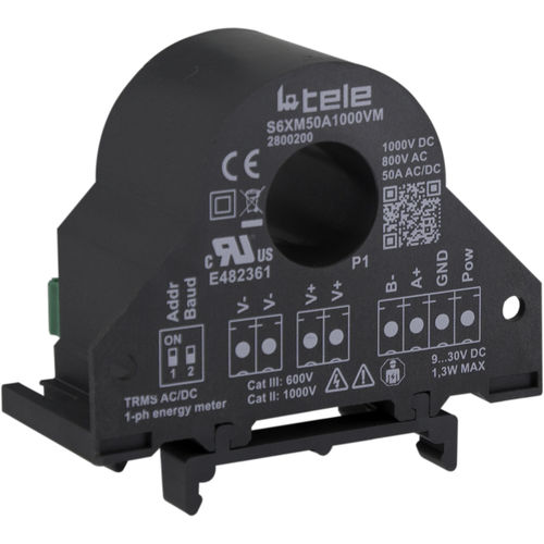 Contatore di energia elettrica monofase - S6XM50A1000VM - TELE Haase Steuergeraete GmbH - su guida DIN / a muro / RS-485