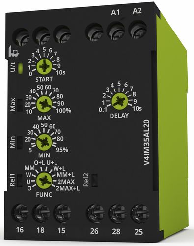 Relè di sorveglianza di corrente - V4IM35AL20 - TELE Haase Steuergeraete GmbH - 2NA/NC / AC/DC / monofase