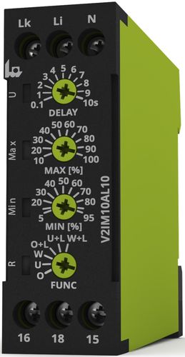Relè di sorveglianza di corrente - V2IM10AL10 - TELE Haase Steuergeraete GmbH - 1NA/NC / AC/DC / monofase