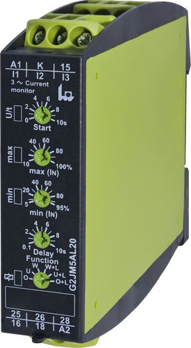 Relè di sorveglianza di corrente - G2JM5AL20 24-240V AC/DC - TELE Haase Steuergeraete GmbH - 2NA/NC / AC / trifase