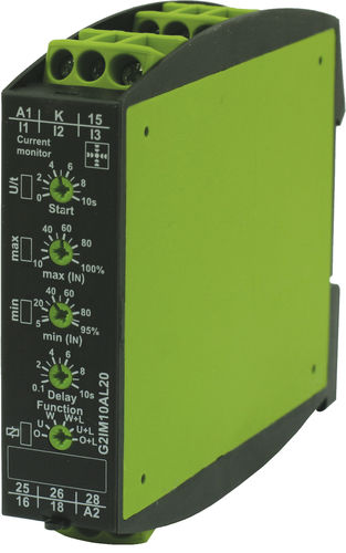 Relè di sorveglianza di corrente - G2IM10AL20 24-240V AC/DC - TELE Haase Steuergeraete GmbH - 2NA/NC / monofase / su guida DIN