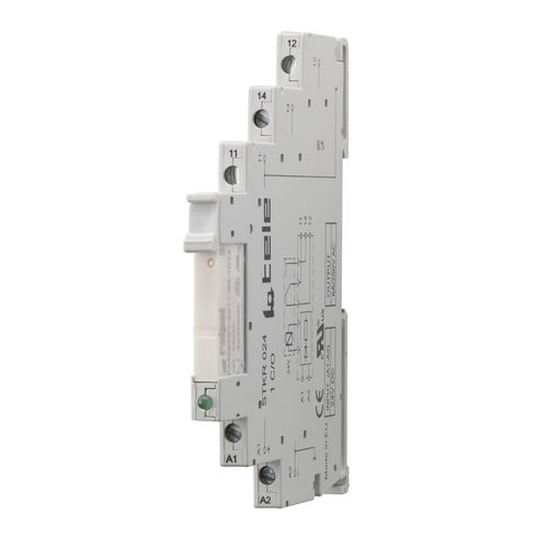 Relè elettromeccanico 24 VDC - STKR024 - TELE Haase Steuergeraete GmbH - 1NA/NC / compatto / slim