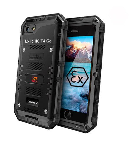 Smartphone industriale antideflagrante - Explosion proof iphone 8 - Atexxo B.V. - a sicurezza intrinseca / ATEX