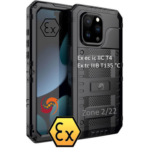 Smartphone industriale ATEX - MOB-EX-IPH-15 series - Atexxo B.V. - WiFi / Bluetooth / 4G