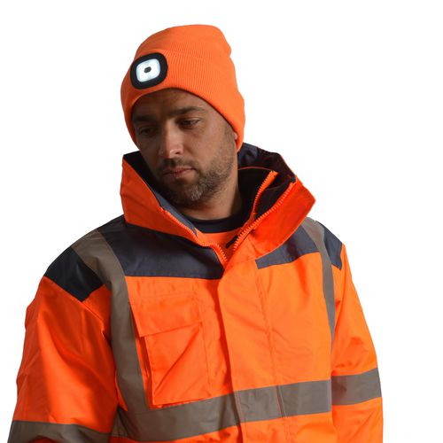 Cappellino antiurto EN 812 - BONC06L07 - Surflex - regolabile / inverno / con lampada frontale a LED