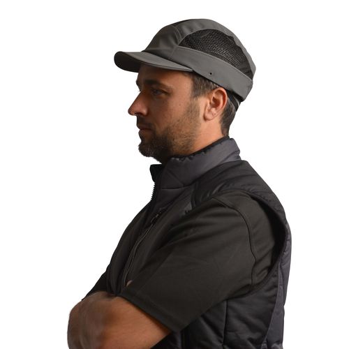 Cappellino antiurto regolabile - AIRC03V05STR - Surflex - unica dimensione / ventilato / grigio