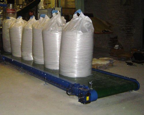 Trasportatore a nastro - CTM XL - ERIMAC - orizzontale / a tamburo motore / per pallet