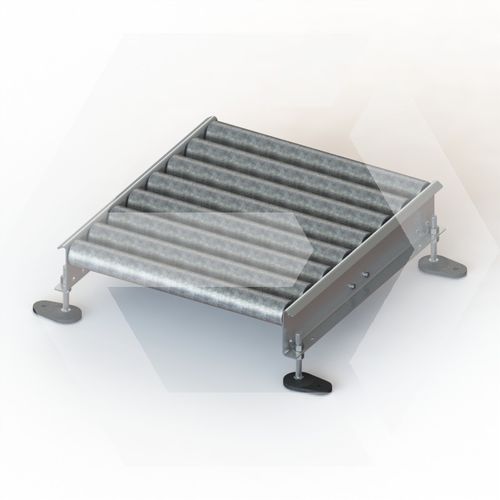 Trasportatore a rulli - CRL XL 630 IRO - ERIMAC - orizzontale / per movimentazione / ad altezza regolabile