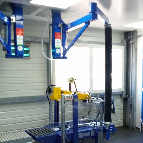 Gru a bandiera per montaggio a soffitto - ERIMAC - articolata / in acciaio inossidabile / ATEX