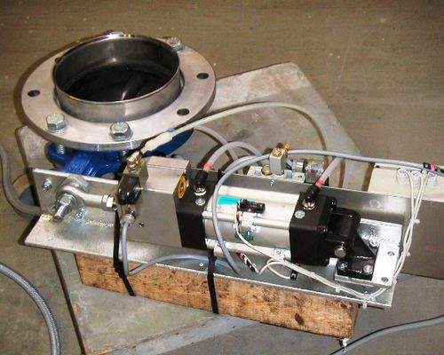 Valvola a farfalla - ERIMAC - manuale / per solido