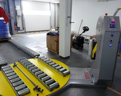 Avvolgitrice fasciapallet a tavola rotante - ERIMAC - automatica / di fusti / per pallet