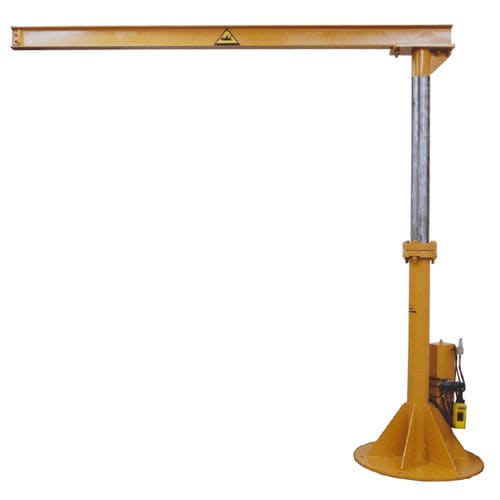 Gru a bandiera telescopica - TMJC series - Air Technical Industries - a colonna / 360° / di sollevamento