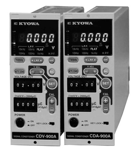 Condizionatore di segnale a bassa rumorosità - CDV-900A series  - Kyowa Electronic Instruments Co. - per ponti estensimetrici