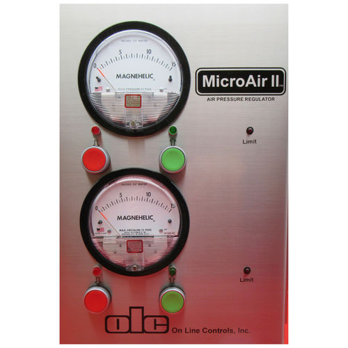Regolatore di pressione per aria compressa - Dual MicroAir II - On Line Controls, Inc. - bistadio / per estrusione di tubi flessibili