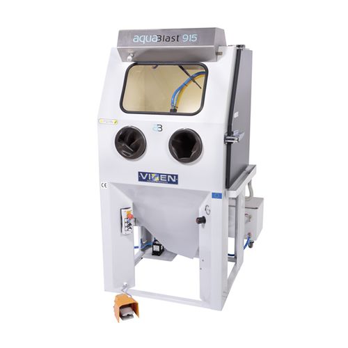 Cabina di sabbiatura umida - Aquablast® 915 - VIXEN - manuale / con tavola girevole / compatta
