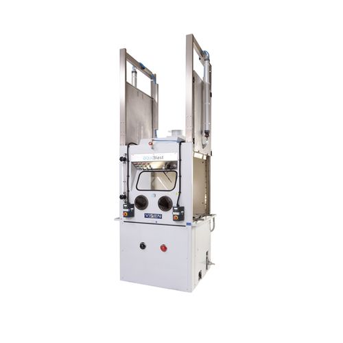 Cabina di sabbiatura umida - Cube Aquablast® - VIXEN - manuale / con tavola girevole / in acciaio inossidabile
