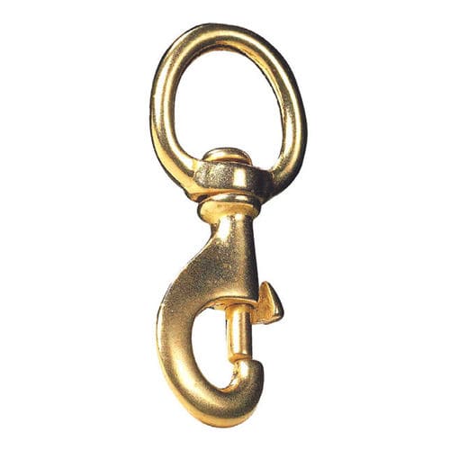 Moschettone con girella - A0 series - CARCANO - in ottone / asimmetrico