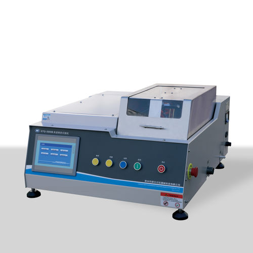 Macchina da taglio a lama rotativa - GTQ-5000B - Laizhou Weiyi Experiment Machine Manufacturing Co., Ltd. - per metallo / di campioni / a comando numerico