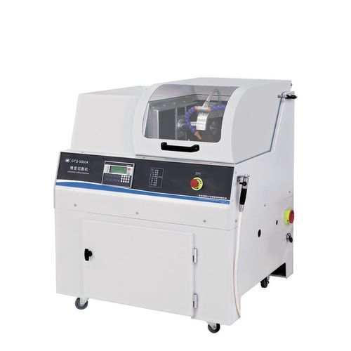 Macchina da taglio a lama rotativa - GTQ-5000A - Laizhou Weiyi Experiment Machine Manufacturing Co., Ltd. - per ceramica / per metallo / per materie plastiche